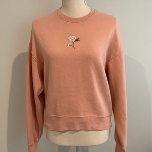 Hollister sweatshirt with embroidered flower